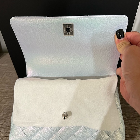 Chanel Coco Handle Small Light Blue Iridescent Limited Edition - Picture 9 of 13